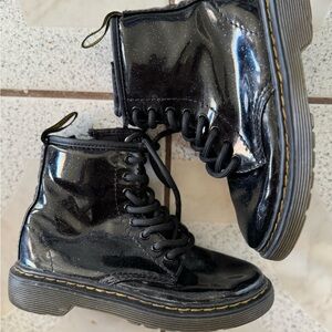 Dr. Martens Black Kids Boots 12